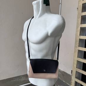 Y's by Yohji Yamamoto two-tone crossbody sling bag