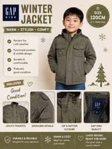 Preloved Gap Kids Winter Jacket 120cm 5-7 yo