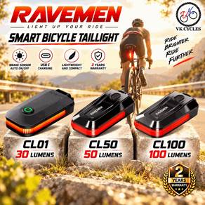 RAVEMEN CL01 CL50 CL100 Smart Bicycle Taillight