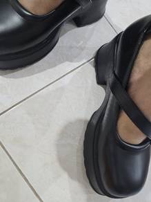 black high heels shoes