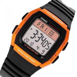 Watch - Casio Dual Time W96H Orange - ORIGINAL