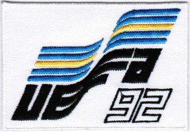 1992 9th Sweden UEFA European Championship Patch