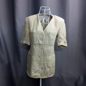 Emporio Armani Beige Linen Blouse