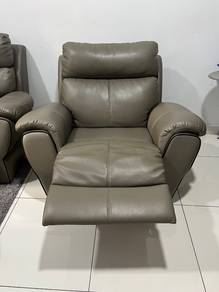 Leather Reclining Sofa Like New