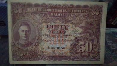 duit kertas Malaya 1941