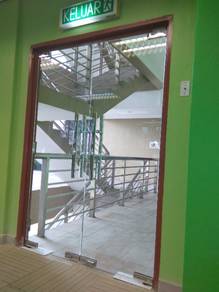 KACA GLASS DOOR l install glass door 12mm