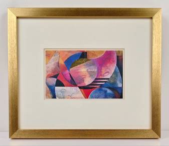 Framed Art Print - Geometric Harmony in Motion