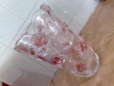 Pasu walther embossed glass vase