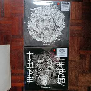 grindcore Vinyl record piring hitam