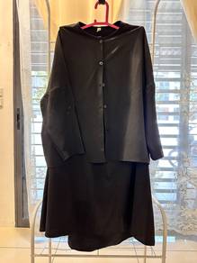Blouse skirt set XL Black