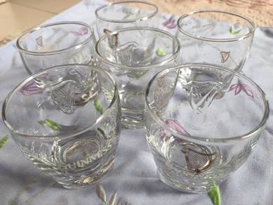 NeverUsed6pieces#Guinness#Glasses2.5inchesDiameter