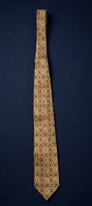 Classic Gold & Brown Geometric Pattern Tie
