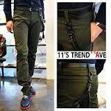 0457 Stylista Army Green Casual Formal Long Pants