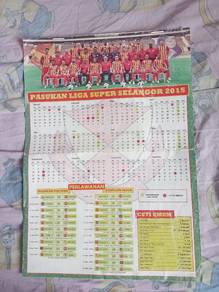 poster jadual pelawanan selangor fc 2015