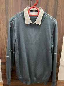 HLA Menswear 2-in-1 Smart Casual Shirt Sweater