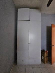 almari tinggi kayu solid set