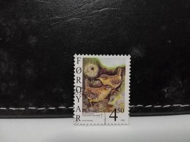 1999 Faroe Islands Stamp Bird Wren