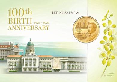 Collectable-Singapore $10 Coin -Lee Kuan Yew 100th