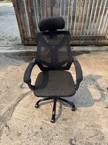 Mesh Highback Headrest Kerusi Office Chair