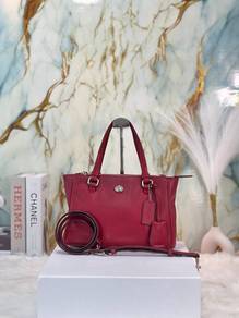 Coach Peyton Signature Coated Canvas Leather