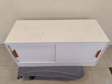 Tv cabinet /White Cabinet with Sliding Doors
