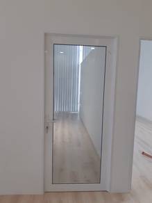 Swing Door - Glass & Powder Coated Aluminium