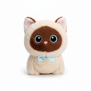 30cm Kawaii Bow Tie Siamese Kitty Plush Toy
