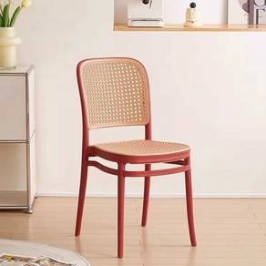 CK41R NEW * Kerusi Artificial Rattan Chair Red