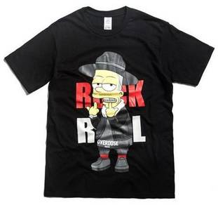 ROCK & ROLL OVERDOSE Black Short Sleeve T-Shirt