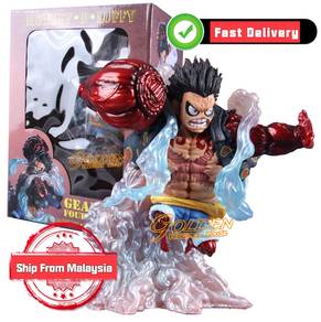 Anime One Piece Monkey D Luffy Gear 4 Figure 14cm