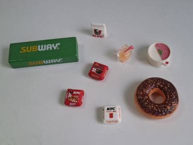 Miniature Toy McD KFC Subway Donut