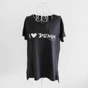 Armani Jeans  Denim Lover Black Tee