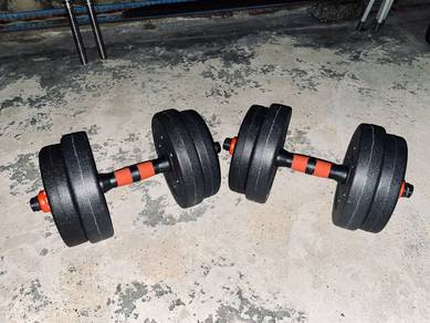 Complete Home Gym Set - Bars, Bench, Plates & More