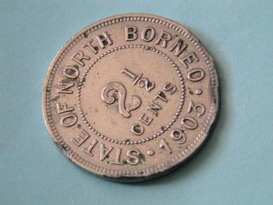 2 1/2 Cents State Of North Borneo 1903-H [B5972]