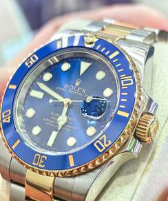 Pre-Owned Submariner Rolex 116613LB Sunburst Blue