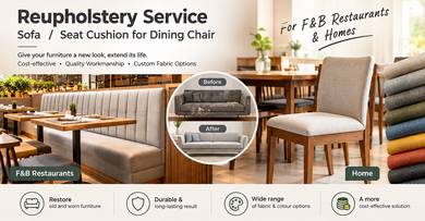 Sofa & Chair Seat Cushion Reupholster