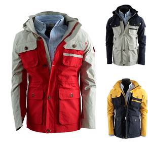 RED HOODIE MULTI-POCKET HiKING JACKET FREE POSTAGE
