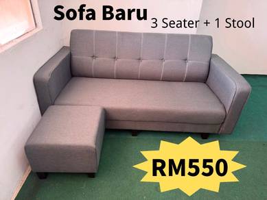 Sofa Baru 3 Seate + 1 Stool