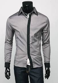 B0538 KEMEJA HITAM FORMAL BLACK SHiRT MURAH ������
