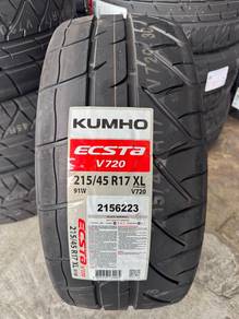 Tayar baru 215 45 17 kumho ecsta v720 semislick 24