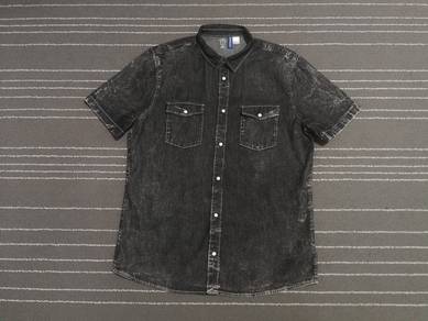 H&m asics wash western button up XL 3017