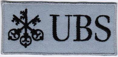 UBS #BTGY GREY F1 Car Racing Badge Iron On Patch