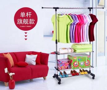Drying hanger rack wardrobe closet cloth shirt 6