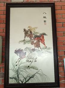chinese horse frame vintage