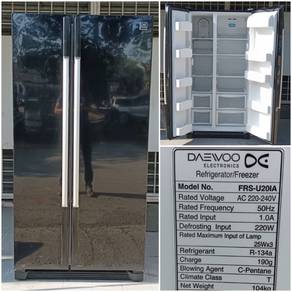 Daewoo side by side doors fridge refrigerator