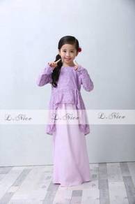 Elegance Peplum Lace Kurung (LNICE) SIZE 2-12Y