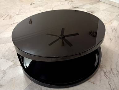 Elegant Coffee Table (Thick Tempered Glass) 