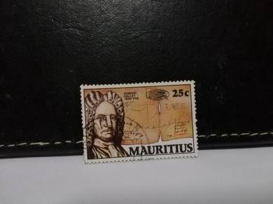 1986 Mauritius Stamp Edmond Halley Comet