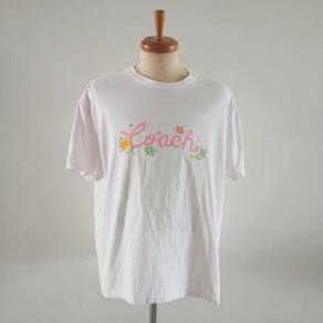 COACH big wording flower printed tee