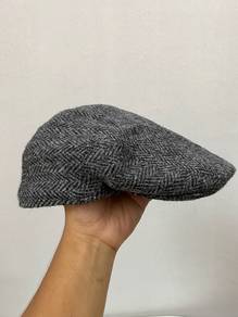Failsworth Harris Tweed Herringbone Flat Cap